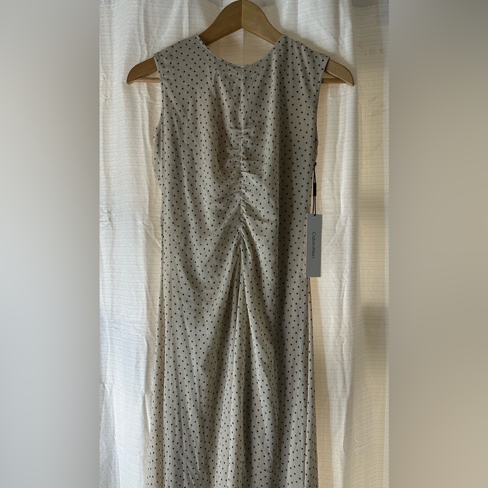 Calvin Klein Black Dot Pattern Dress